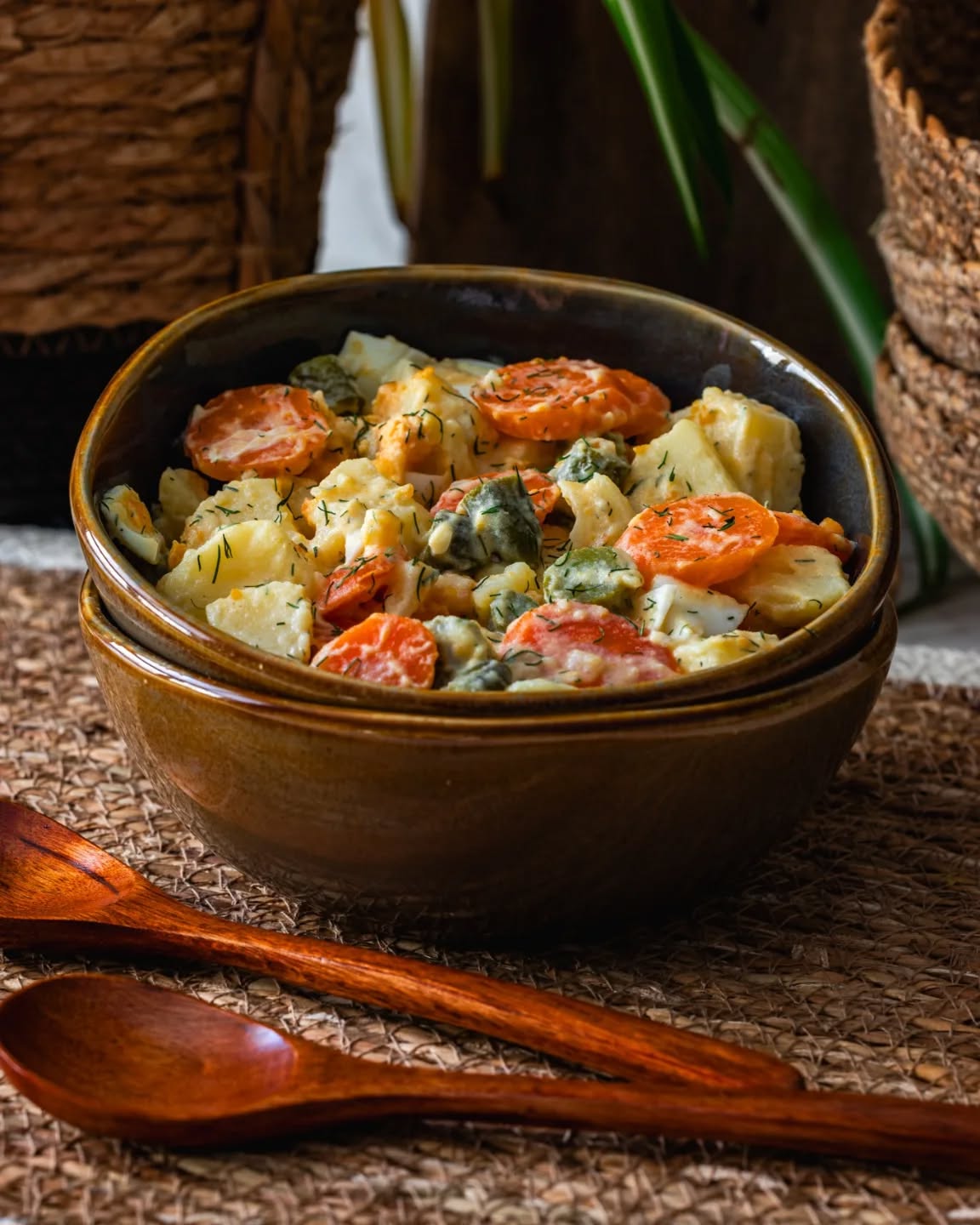 🧡 RECETA PREBIÓTICA: ENSALADA FRÍA DE PATATAS, ZANAHORIA Y PEPINILLOS CON SALSA DE KÉFIR Y MOSTAZA 🧡 Hola!! 🙋🏻‍♀️ Hoy os traigo una versión propia y muy saludable de la clásica ensalada fría de patatas polaca (Salatka Jarzynowa), pero con un giro que se ha vuelto un imprescindible en mi cocina: una salsa ligera de kéfir y mostaza 🤤 En esta sencilla receta, además de tener una combinación de sabores absolutamente deliciosa y refrescante, también nos beneficiamos del bonus técnico del almidón resistente, un prebiótico que favorece el trabajo de la microbiota inmunomoduladora 🦠🧬✨ Además, los increíbles probióticos del kéfir, bacterias y levaduras, aportan un extra de beneficios nutricionales 😘 Esta ensalada es perfecta para el verano y con ella tenéis una base para ser creativos con vuestros Ingredientes favoritos 😍🥗💚🌞🌻🪷🌼🌵🪴📸🧘🏻‍♀️
INGREDIENTES ⏬⏬
✔️ 3 patatas no muy grandes cocidas
✔️ 2 zanahorias cocidas al dente
✔️ 2 huevos duros 
✔️ 1 puñadito pepinillos en vinagre 
Para el aliño:
✔️ 4 cucharadas soperas kéfir natural 
✔️ 2 cucharaditas mostaza de Dijon
✔️ Eneldo al gusto 
✔️ Pimienta negra recién molida 
✔️ Sal en escamas (opcional)
PREPARACIÓN 🏜️📝
🧡 Cortamos las zanahorias en rodajas longitudinales y las patatas en trozos de tamaño similar. Las echamos en una ensaladera juntos con los huevos y los pepinillos picaditos. Lo mezclamos bien.
🧡 Preparamos el aliño y lo agregamos a la ensaladera. Integramos bien todos los sabores. Lo guardamos en la nevera por un día y ya estará lista para aportarnos todos sus beneficios. Es muy idónea para tomar también en el desayuno, será en mío de mañana 💆🏻‍♀️💪🏻💋

#salad #potatoesalad #kefir #microbiota #macrophotography 

Before we were, they held the secrets. Within us, they still do 🦠🧬✨